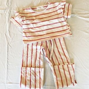 btween girls size 6 red/white summer matching set 4th of July